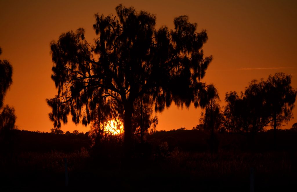 Lever de soleil australie voyage