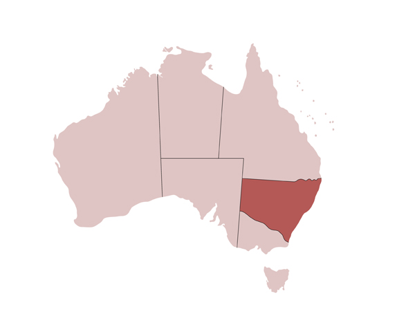 Carte Australie Nouvelle Galles Du Sud Sydney Australie Toursaustralie Tours