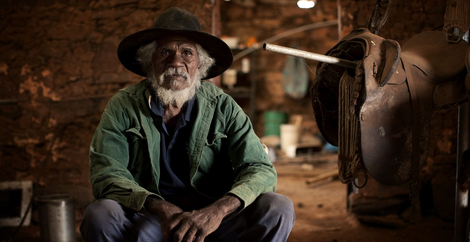 Aborigène dans le Territoire du Nord Australie